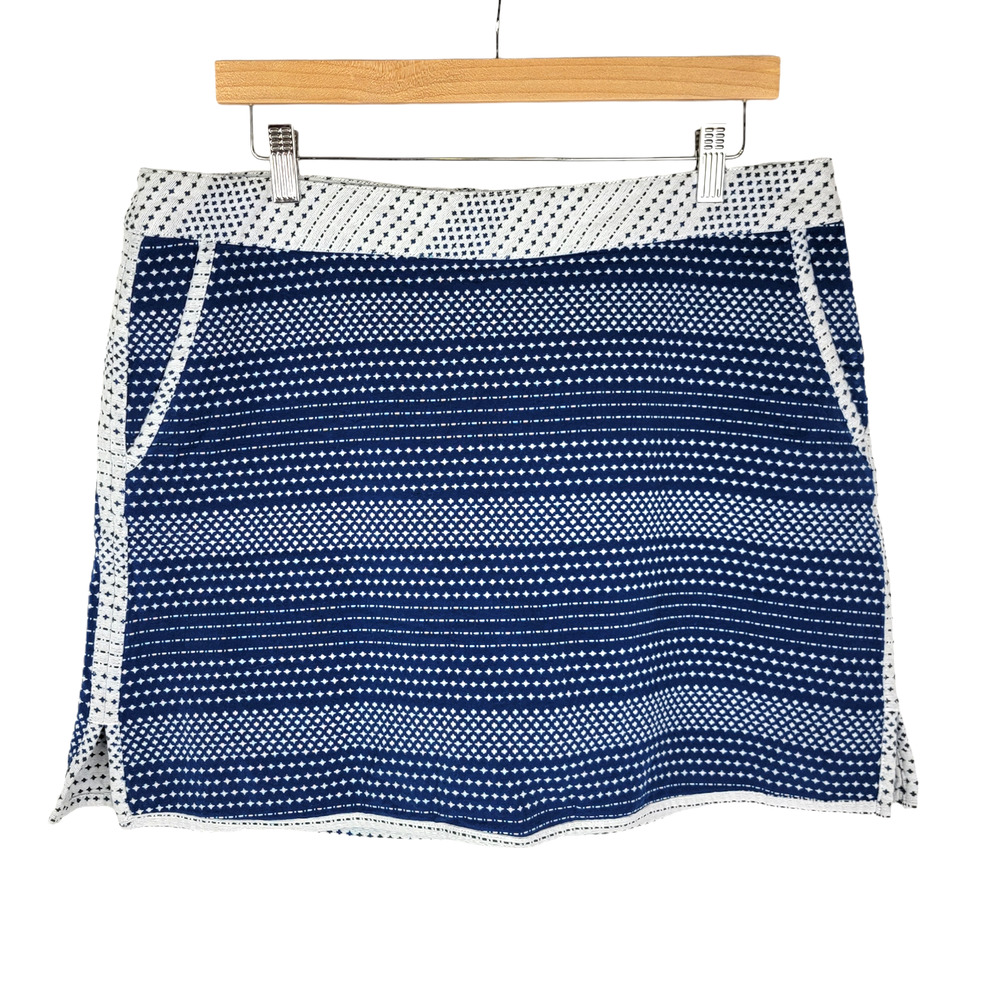 Lady Hagen Golf Skirt Skort Blue White 12
